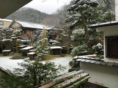 2月11日の中庭風景 城崎温泉 ときわ別館 公式サイト
